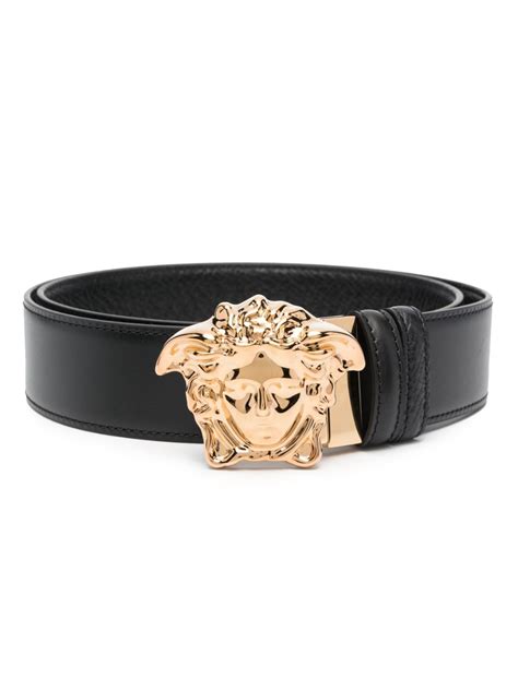 ceinture versace homme medusa|Ceinture en cuir Medusa Noir,Or .